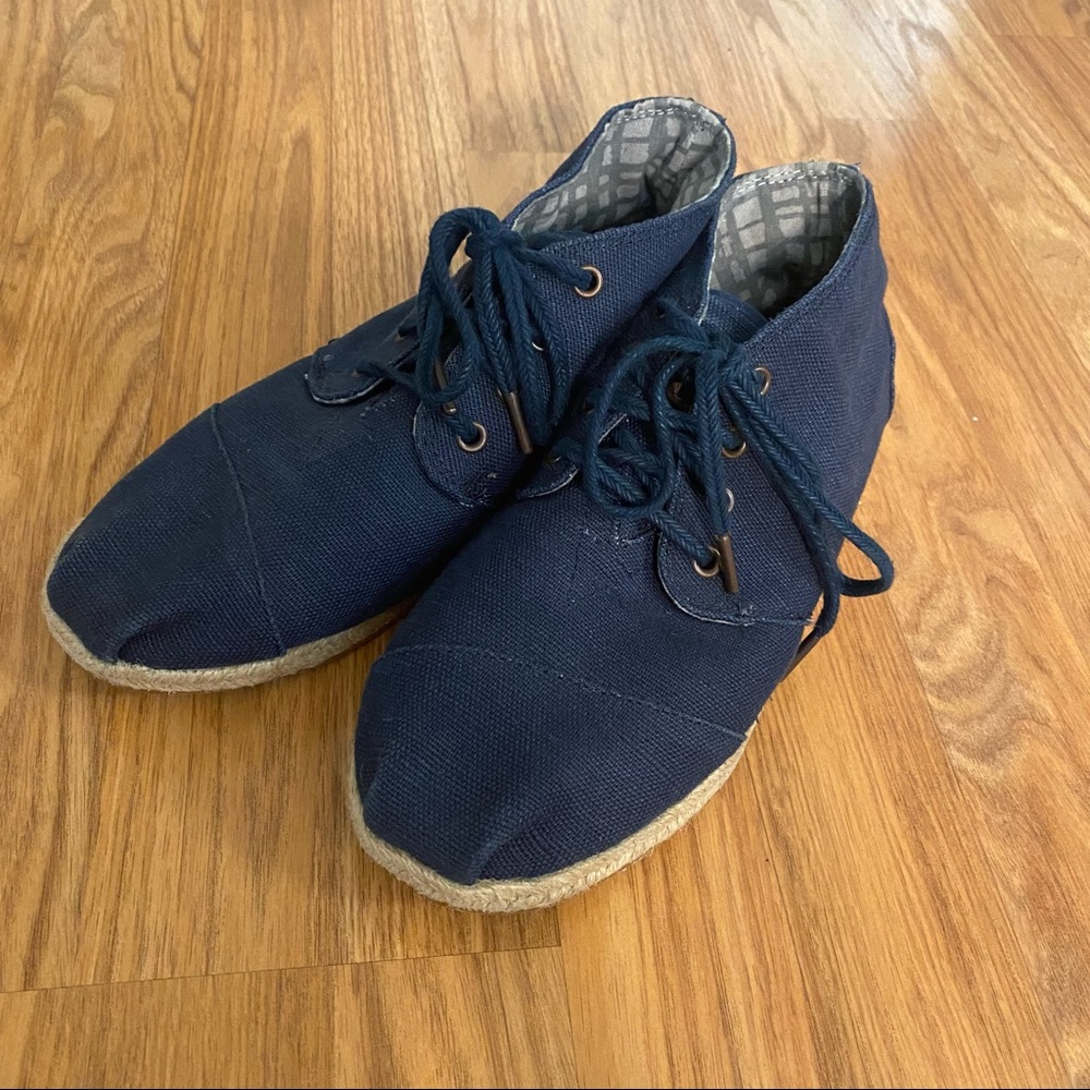 Tom’s men high top espadrilles size 8